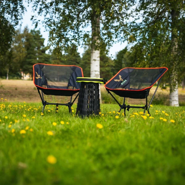 Wera camping chair with low backrest